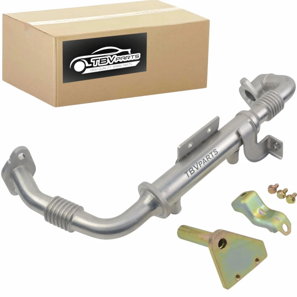 EGR Kuehler fuer Abgasrueckfuehrung, praezise Passform, dichte Verbindung, ersetzt OE 14735MB41A 7485112898 5001870059 14735MB40A 284164X750, montagefreundlich, fuer F24M F24W 2.5