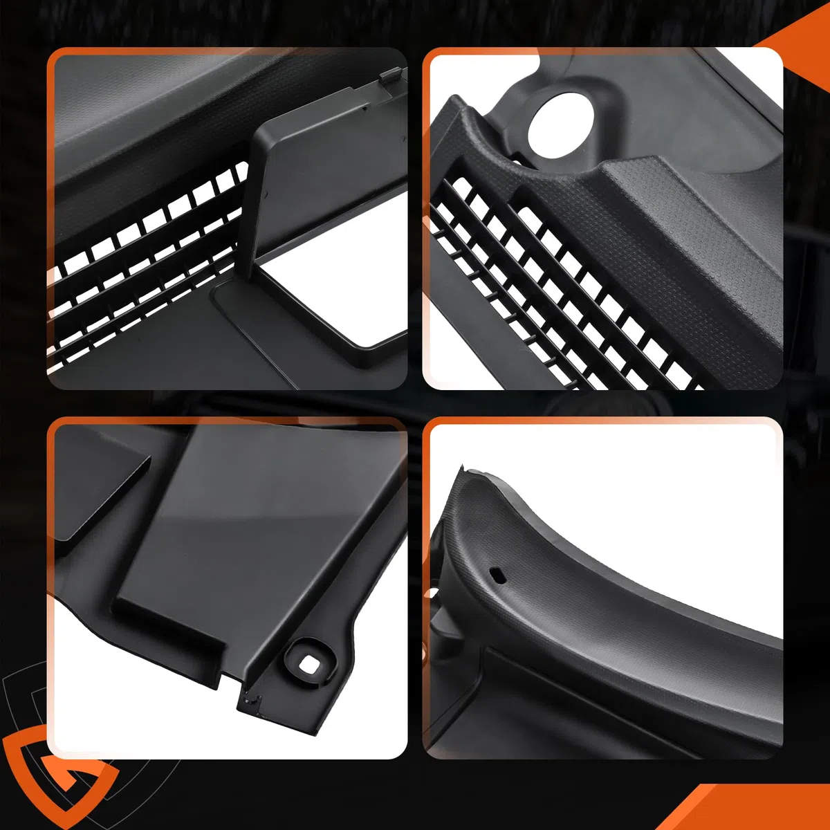 Windschutz Windlaufabdeckung Vorne Links & Rechts Kompatibel mit MINI Cooper R55 R56 R57, Abdeckung Windlauf Windschutz Regenabweiser 51132751209 5113275121