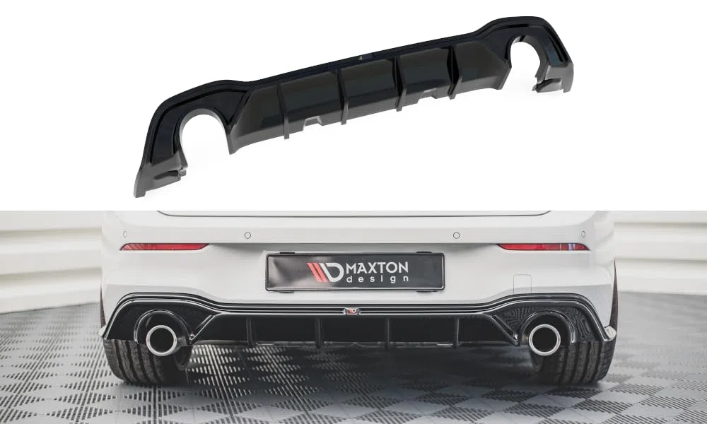 Maxton Design Heckdiffusor V.2 für VW Golf 8 GTI/GTD/GTE/R-Line 2020-2026 Hochglanz schwarz