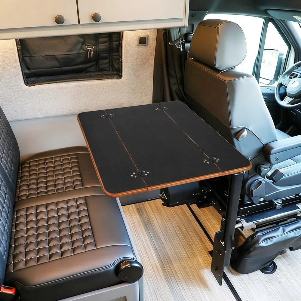 Klappbarer Wohnmobil-Tisch, 57,9 x 59,4 cm, Wohnmobil-Tischplatte, Holz-Arbeitsplattenverlängerung, Sperrholz, Klapptisch, Wohnmobiltisch, Yacht- oder Bootstisch