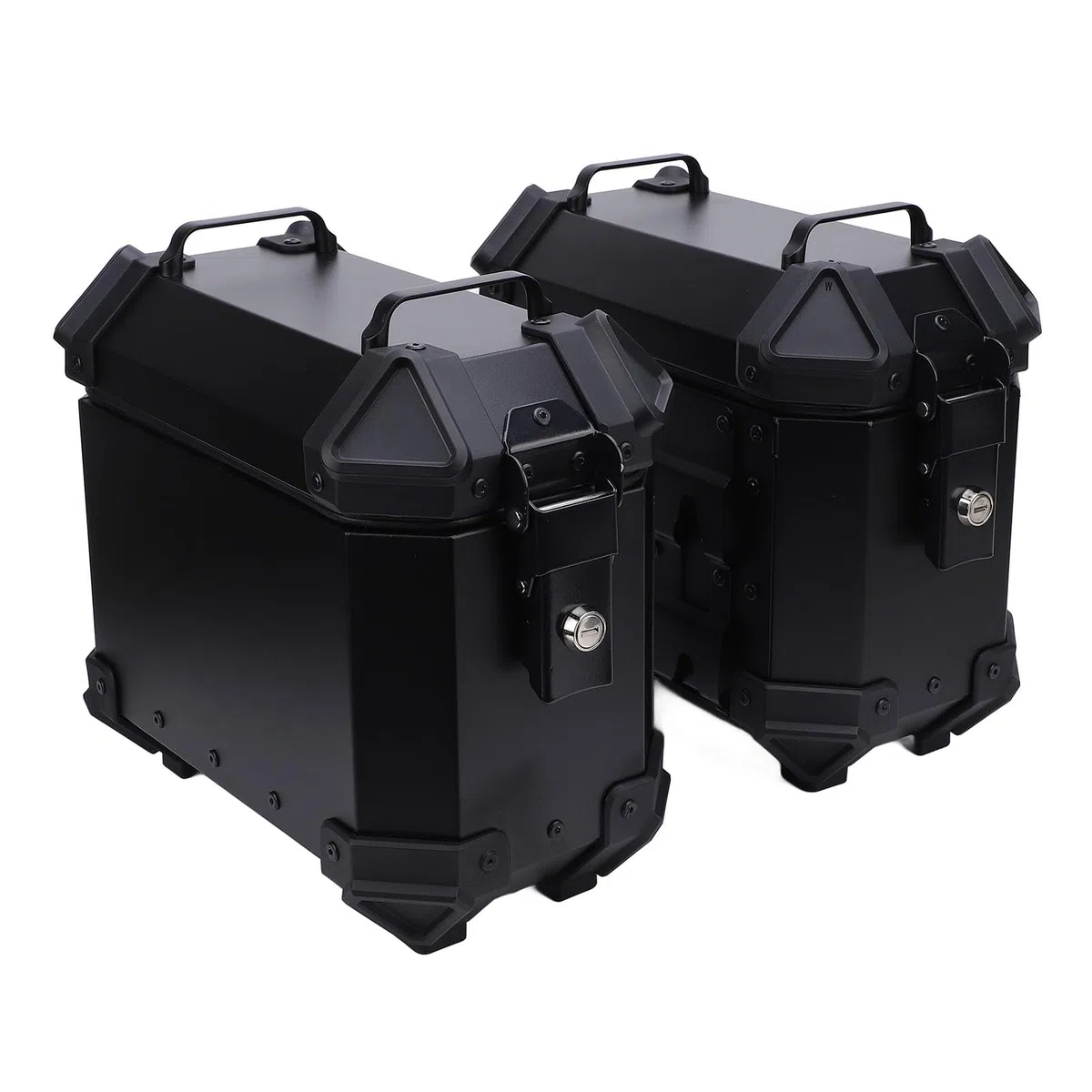 aqxreight 1 Paar Motorrad-Seitenkoffer 18 L Aluminiumlegierung Wasserabweisend