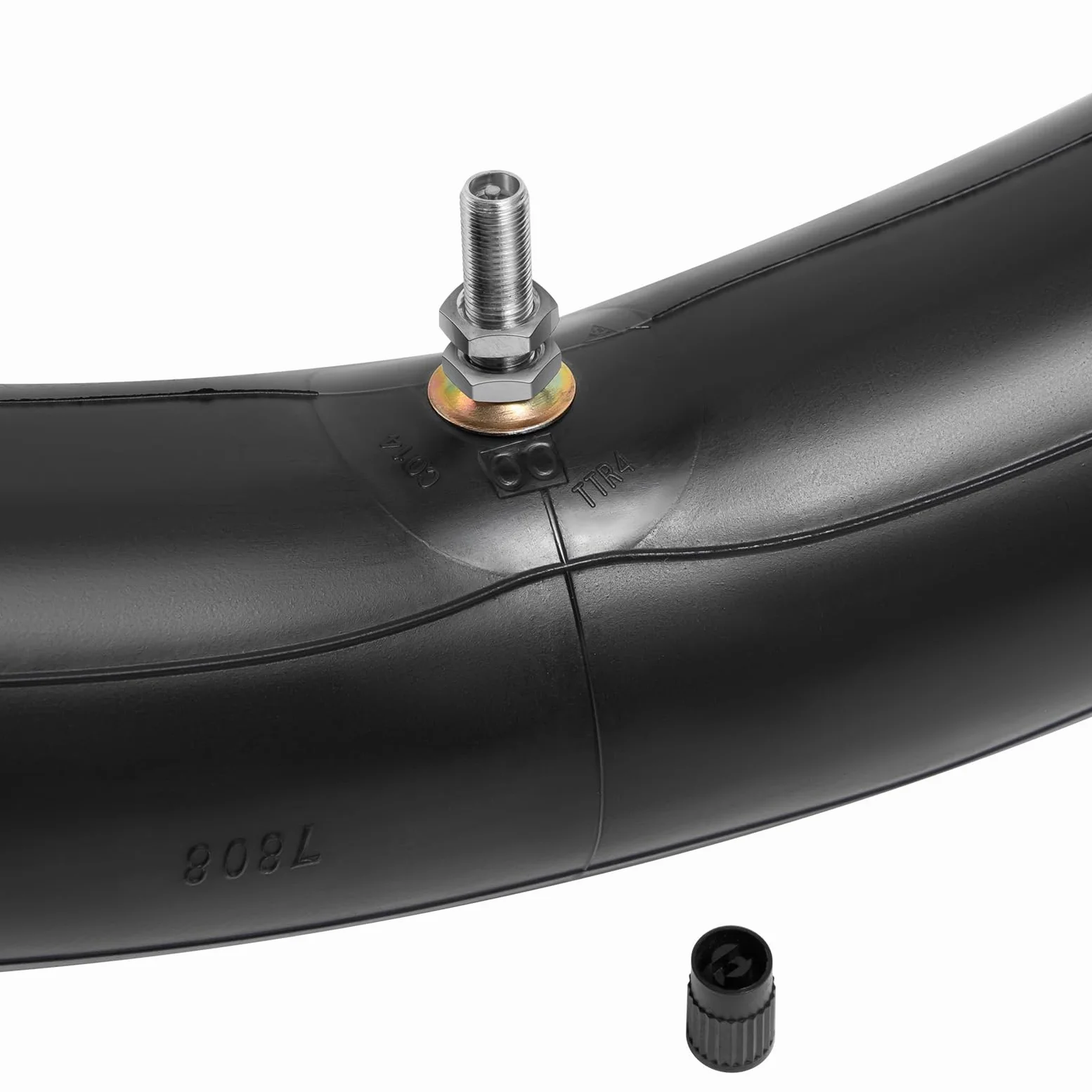 2Pcs 2.75/3.00-18 (80/100-180) Motorrad Schläuche TR4 Gerades Ventil Hochleistungs Butylkautschuk Innenschläuche kompatibel mit 2.75-18 3.00-18 Dirt/Mini Pit Bike Vorder/Hinterradreifen