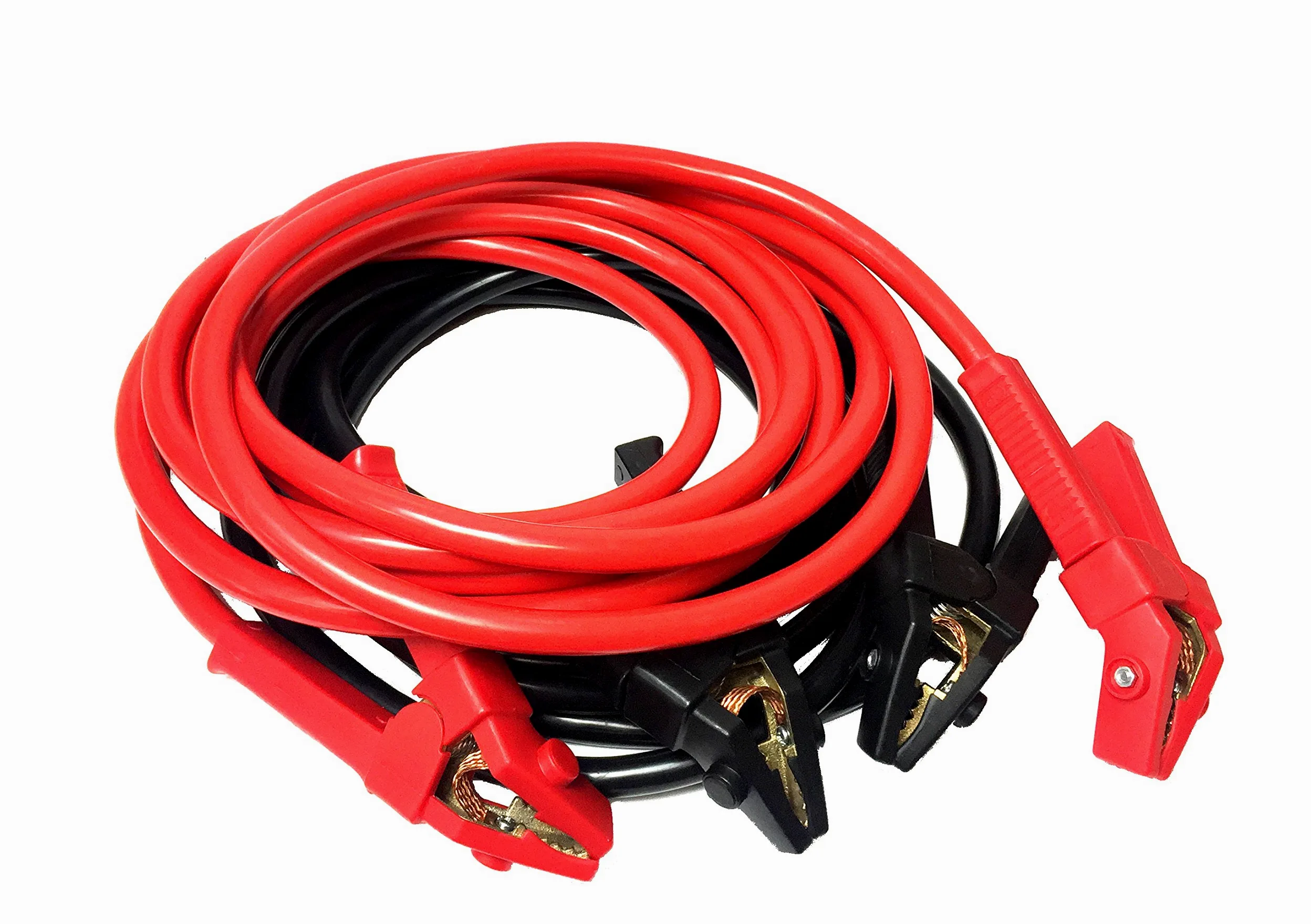 IWH - 6m Starthilfekabel Alu-Kupfer 70 mm² | Profi Starterkabel für 12- & 24 Volt Batterien | Auto Starterkabel für PKW & LKW Batterien | Inhalt: 1x Starthilfekabel; 1x Tasche | Länge: 6m
