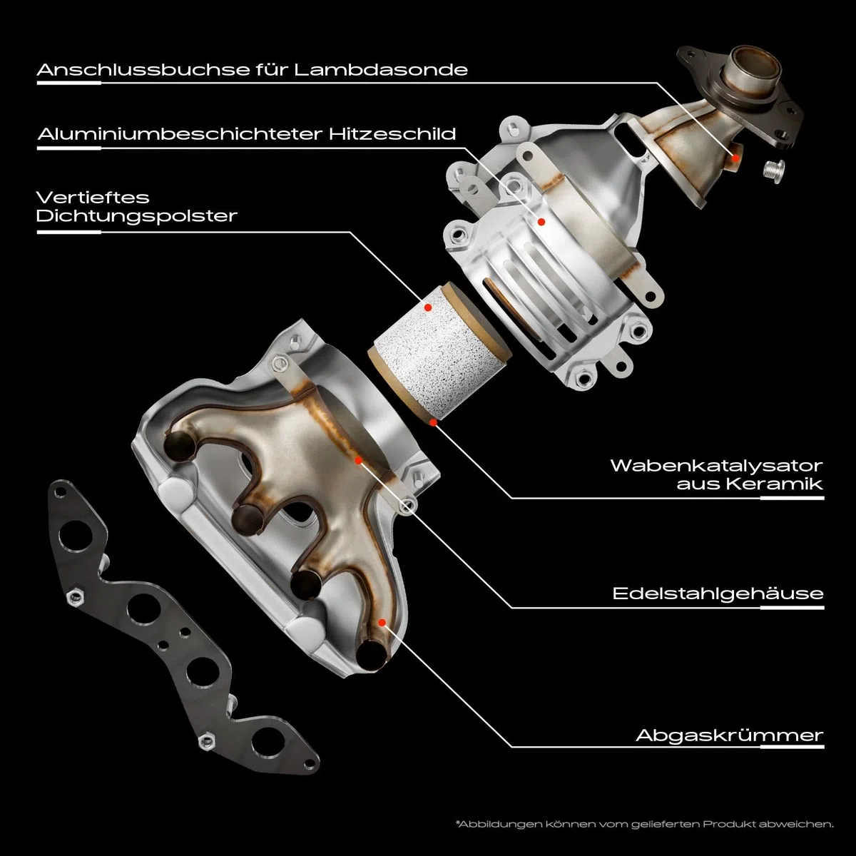 Frankberg Katalysator Rußpartikelfilter Benzin Kompatibel mit Astra H L48 1.6 1.8 Astra H Caravan L35 1.6 (LPG) Signum Z03 1.8 Vectra C CC Z02 1.8 Zafira B Kasten/MPV A05 1.8 VAN Replace# 12992393