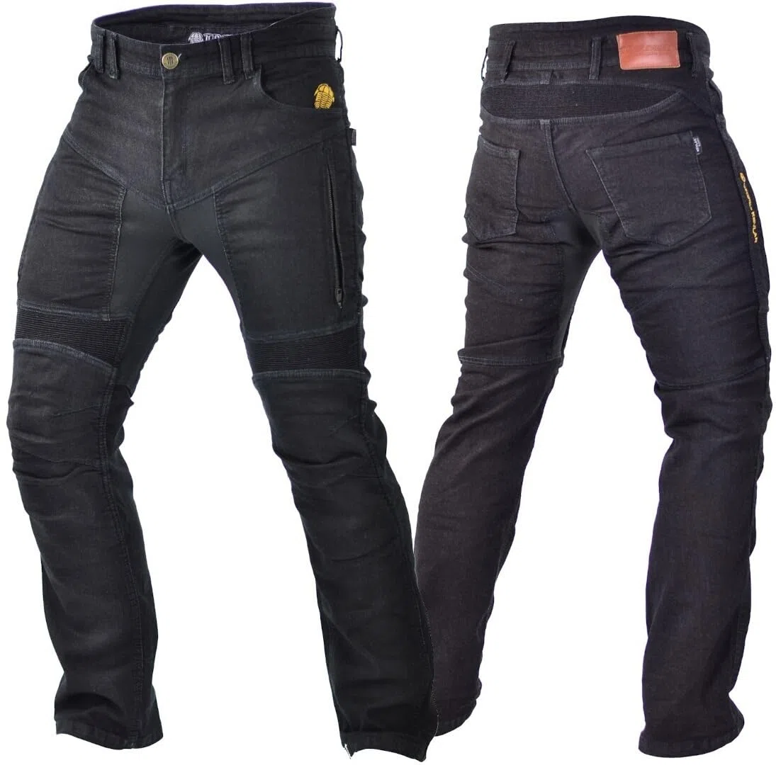 Trilobite Parado Doublelayer Motorrad Jeans, schwarz, 38/32