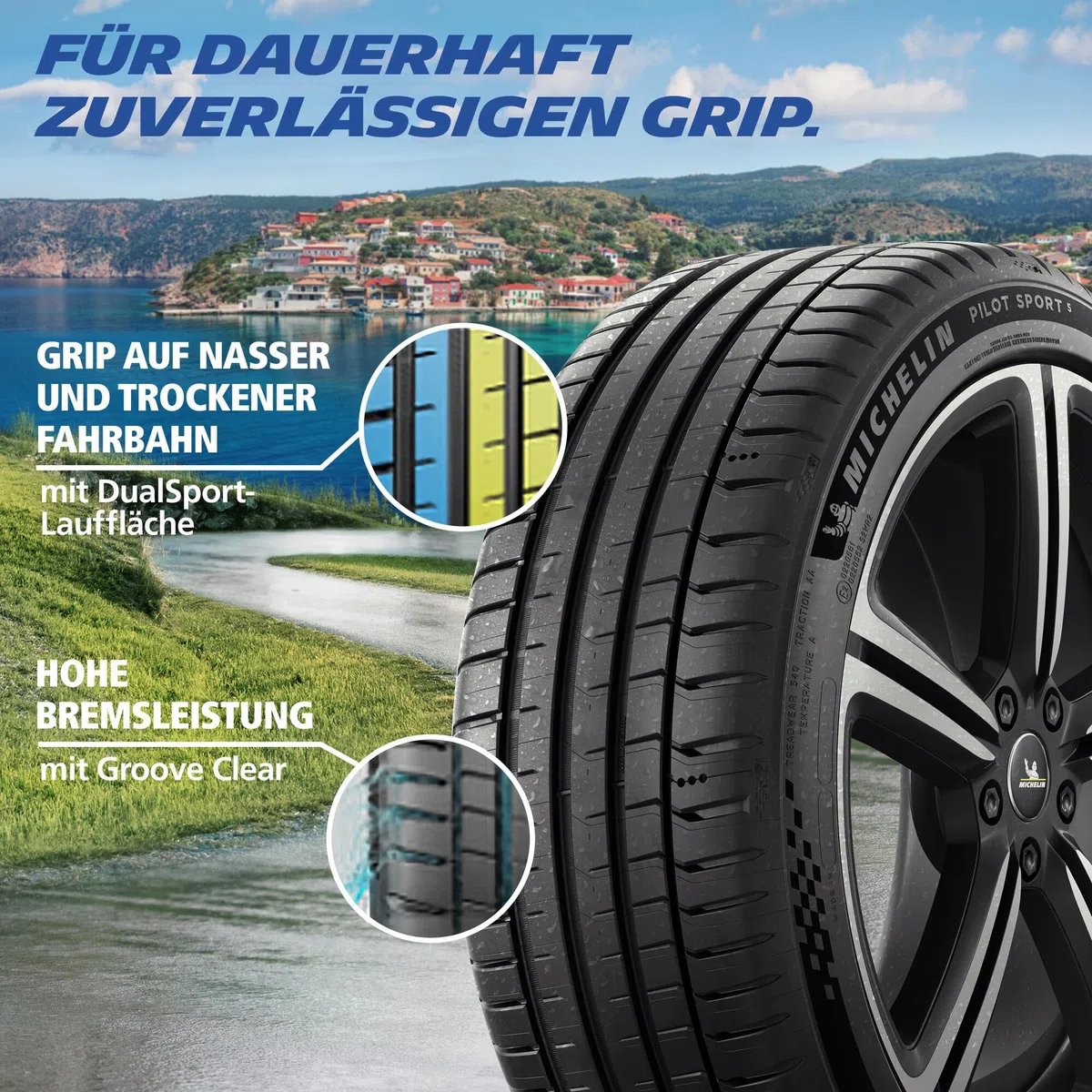 225/40ZR18 MICHELIN TL PS5 XL (EU) 92Y E