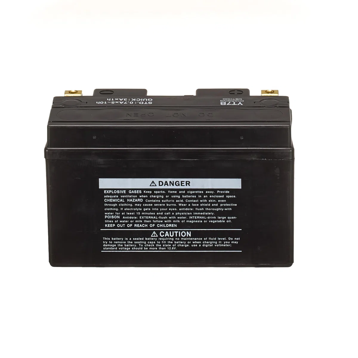 Yuasa YT7B 12V 110 CCA wartungsfreie AGM VRLA Motorradbatterie