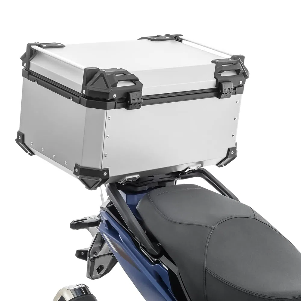 Top Case kompatibel mit BMW R 1250 GS/Adventure Aluminium Bagtecs XB65 Silber