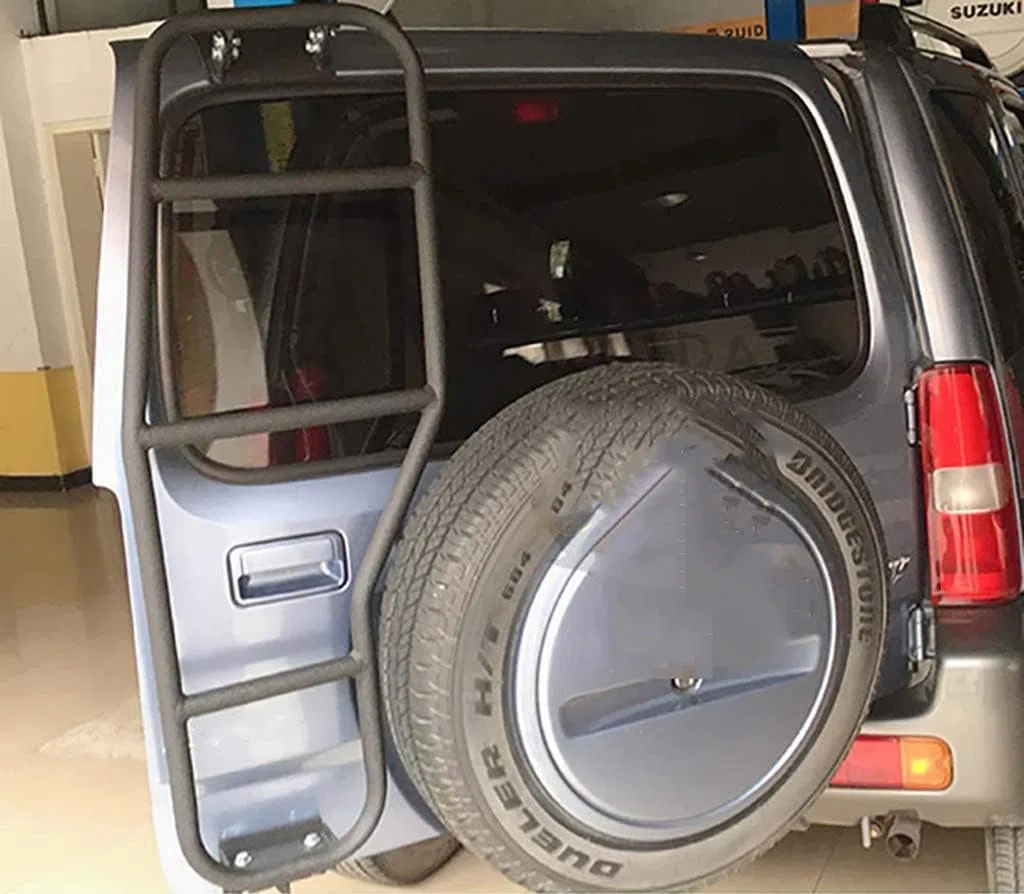 Auto Heckklappenleiter zum Klettern für Suzuki Jimny S-Ierra JB43, Hecktür Leiter Klettern Climbing Ladder Aluminiumlegierung Trittleiter