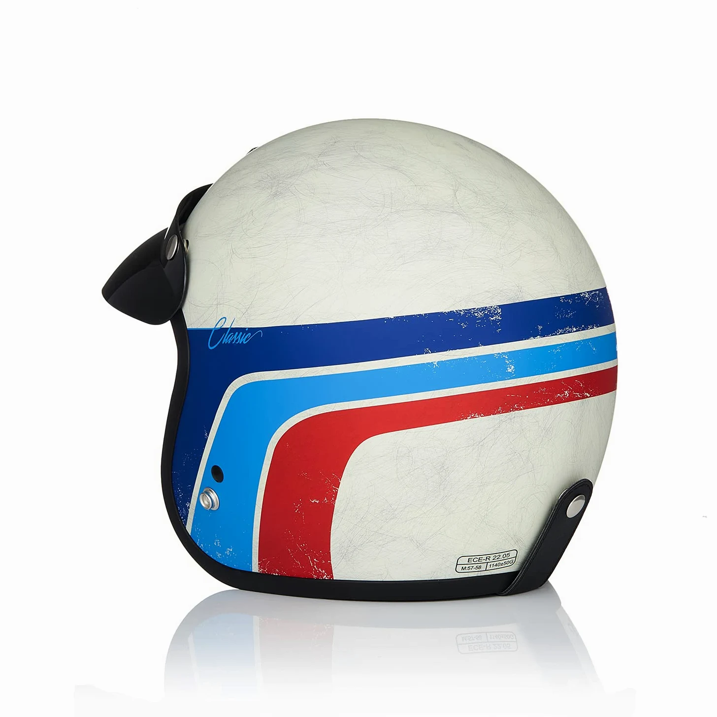 ORIGINE Motorradhelm Jethelm Vintage Rollerhelm Retro ECE-Zertifizierung
