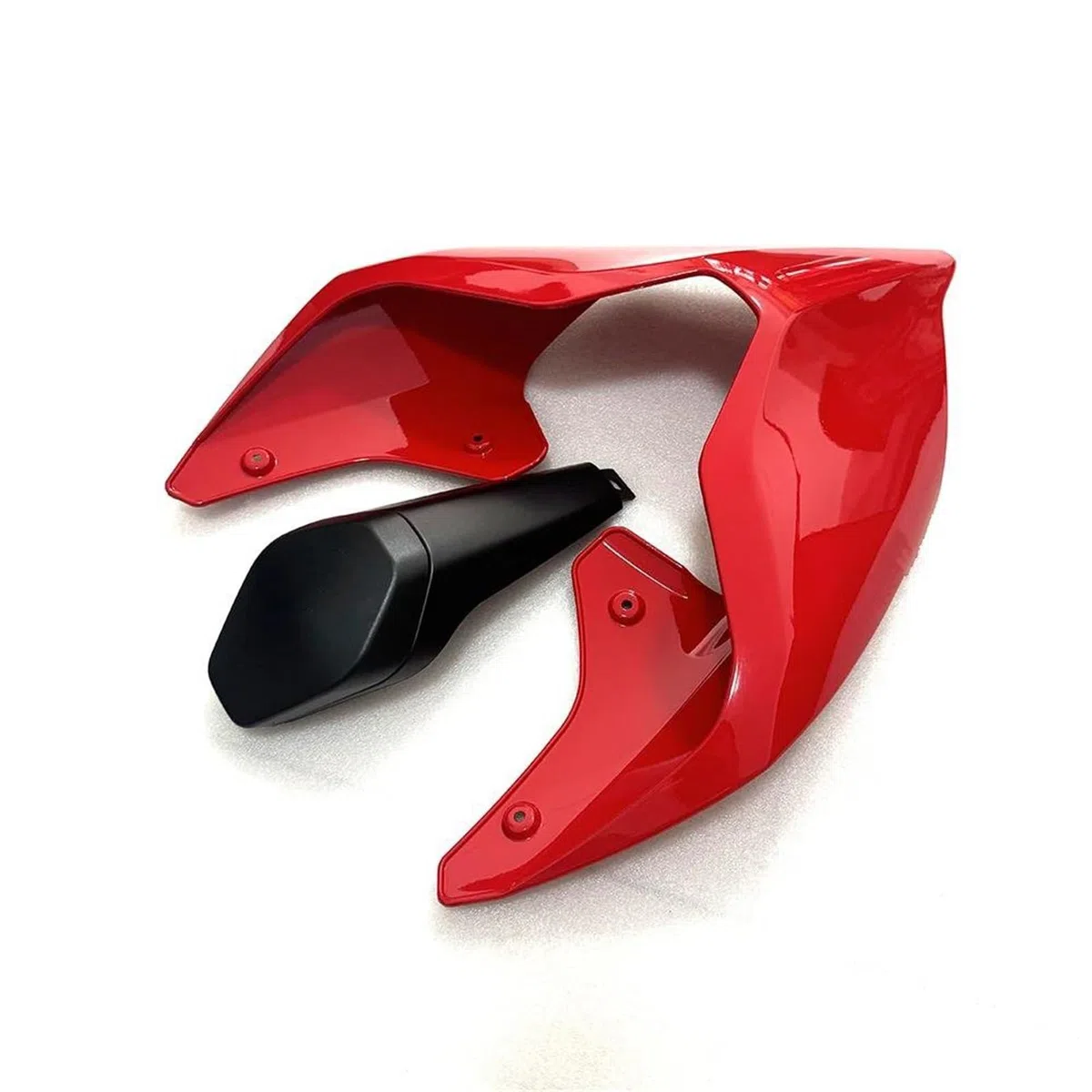 Generisch Motorrad-Heckabdeckung, Heckverkleidung, Einzelsitzabdeckung, Heckhöcker Für Ducati Für Panigale V4 V4S V4R V2 2018-2023(Red A Set)