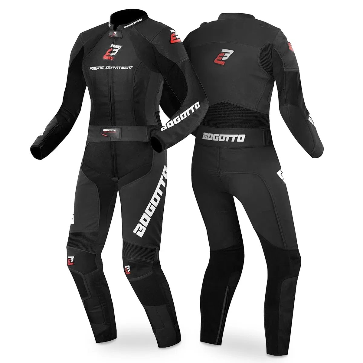 Bogotto Losail 2-Teiler Damen Motorrad Lederkombi, schwarz, 36