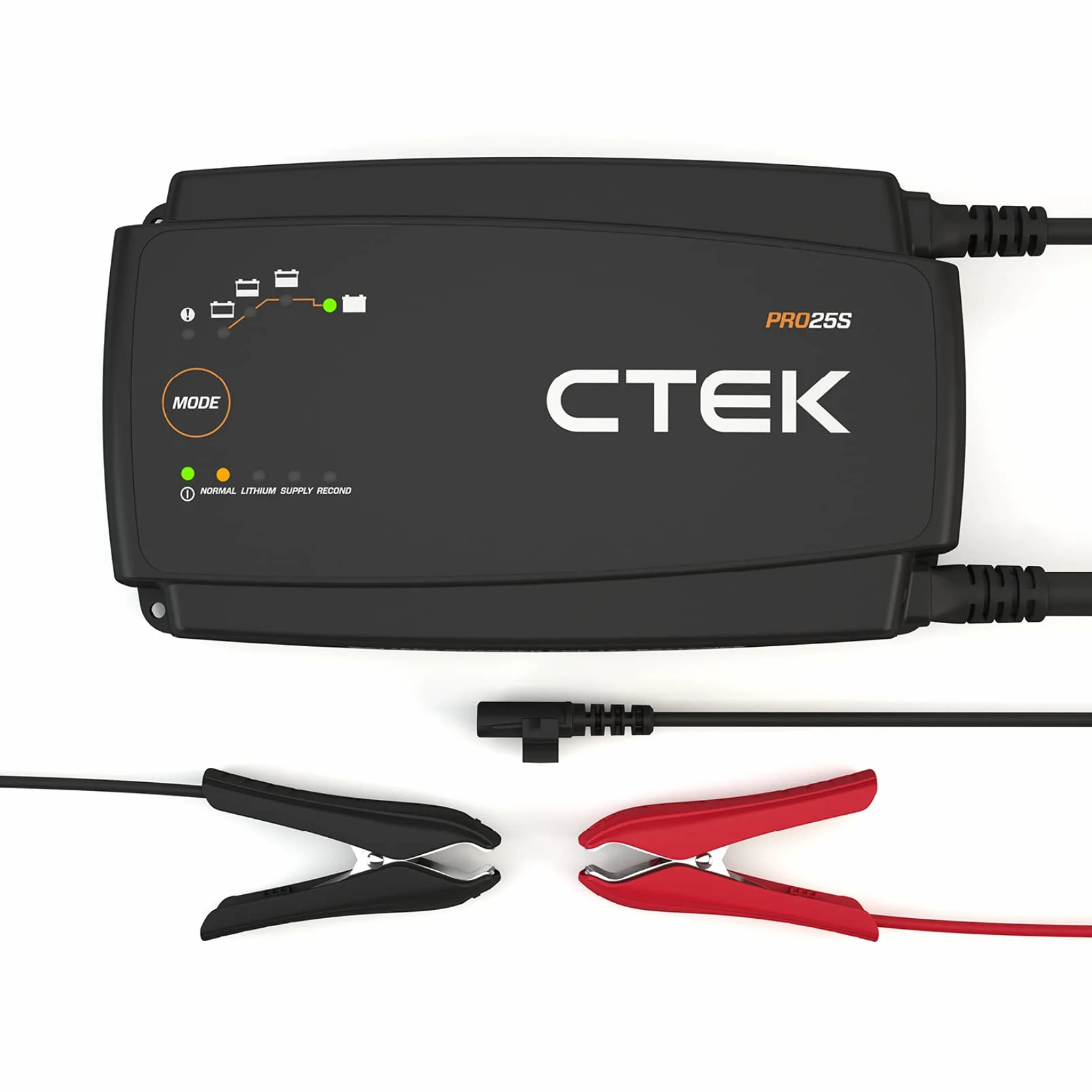 CTEK PRO25S, 25A, Batterieladegerät 12V Und Stromversorgung, Batteriepfleger, Ladegerät LiFePO4, Lithium Ionen Ladegerät Auto Und LKW Mit Rekonditionierungsmodus Und Entsulfatierungsprogramm